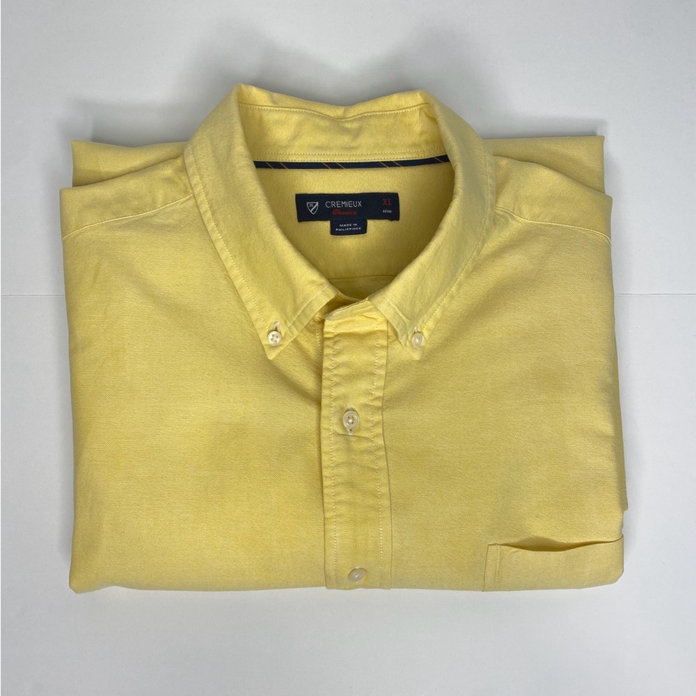 Classic Daniel Cremieux Men's Yellow Button-Down Shirt.